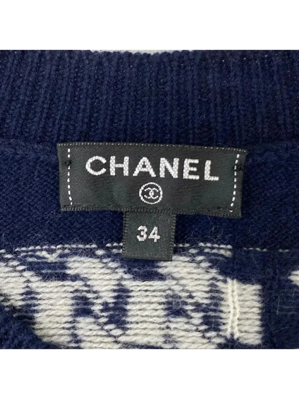 Chanel Dark Navy White [Outer Material] #299967C15B